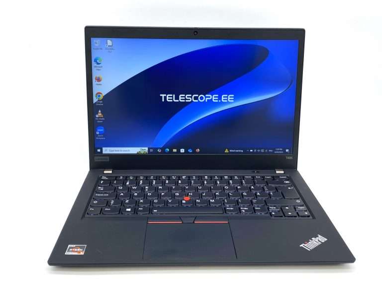 Lenovo ThinkPad T495 avatud olekus – 14" Full HD ekraan